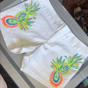 Lily Pulitzer Beaded Embroidery Shorts